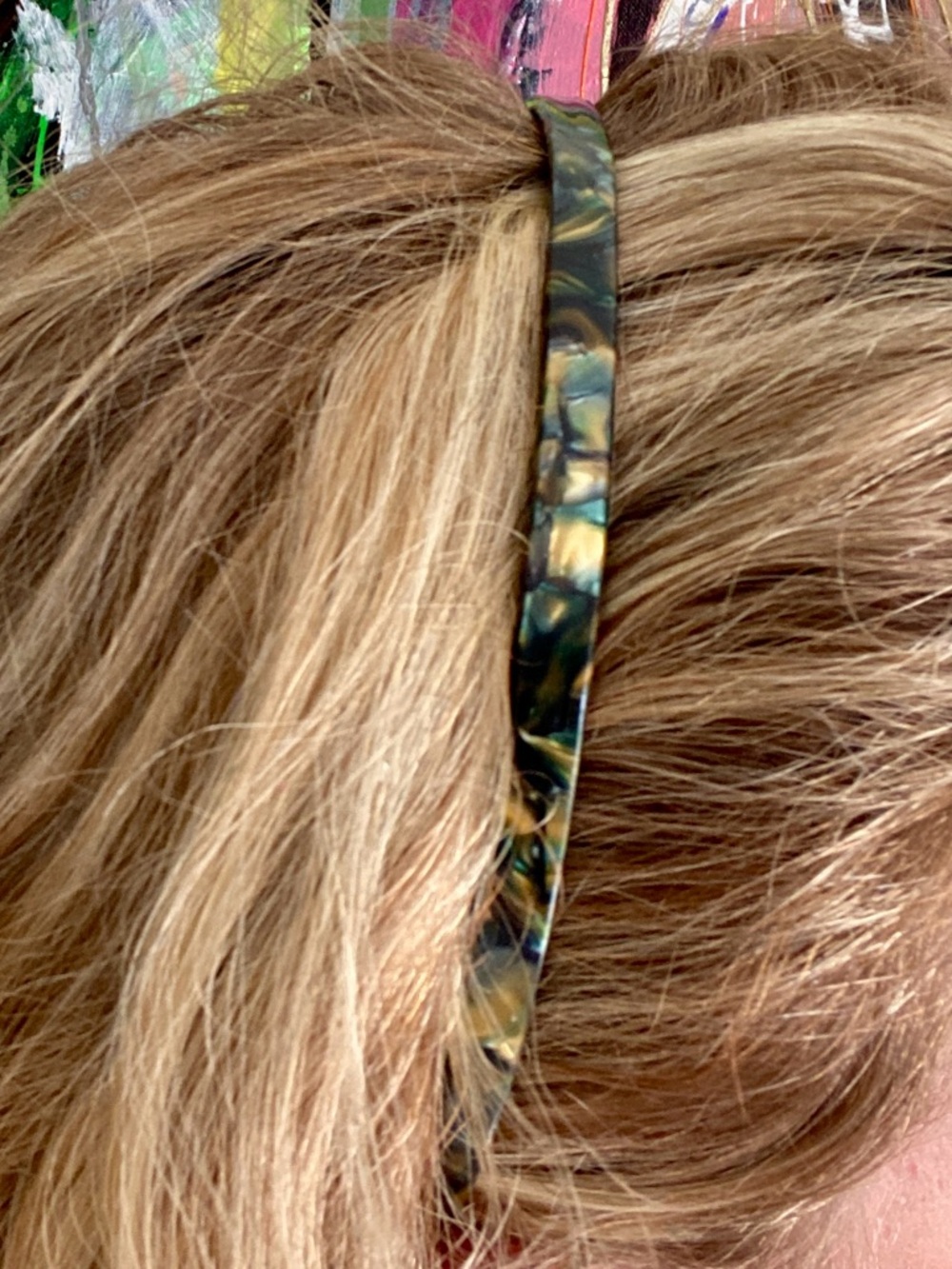 NWT Machete Ultralight thin headband in Green Tortoise - Picture 3 of 6